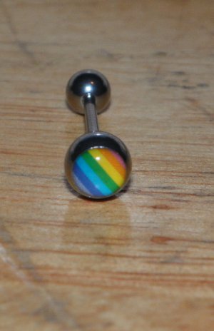 Rainbow Logo Round Tongue 184