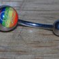 Male to Male Rainbow Love Logo Navel 184