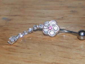 White Flower With White Tail Navel 218