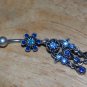 Tarnished Flower Blue Charms Navel 335