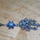 Tarnished Flower Star Blue Charms Navel 335