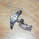 Tribal Up Arrow White Navel 400