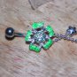 Flower Charms Green Navel 404