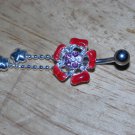 Flower Charms Red Navel 404