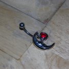 Moon Heart Charm Red Navel 434