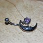 Moon Heart Charm Pink Navel 434