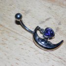 Moon Heart Charm Purple Navel 434