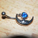 Moon Heart Charm Blue Navel 434