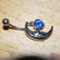 Moon Heart Charm Blue Navel 434