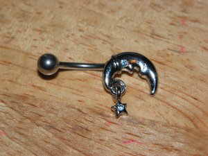 Moon Star Small Charm Blue Navel 433