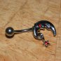 Moon Star Small Charm Red Navel 433