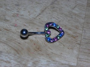 Tiny Heart Navel 448