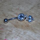 Gem Tiny White CZ Heart Navel 452