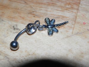 Two Tone Dragonfly White Navel 442