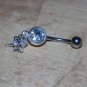 Tiny White Dragonfly Navel 443