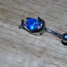Dark Blue Heart Dolphin Navel 444