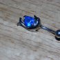 Dark Blue Heart Dolphin Navel 444