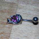 Purple Heart Dolphin Navel 444