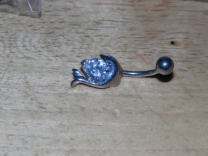White Heart Dolphin Navel 444