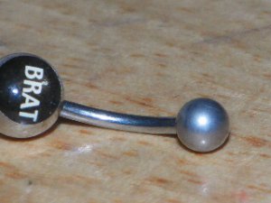 "Brat" Black & White Navel 705