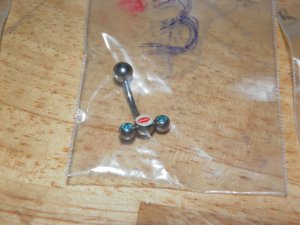 Lawn Mower Style 3 Blue CZ Navel 707