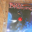 Red Clear Captive Bead 2105