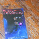 Purple Marble Captive Bead 2402