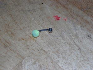 Yellow Clear Ball Navel 657