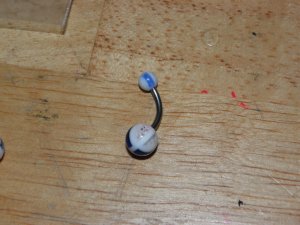 Blue/Grey/White Ball Navel 668