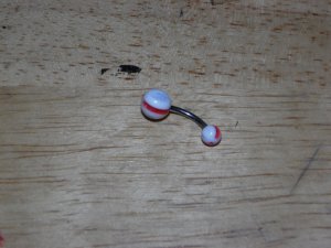 Red/Grey/White Ball Navel 669