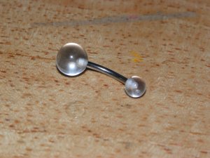 Clear White Ball Navel 637