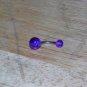 Purple/Blue Sparkle Ball Navel 639