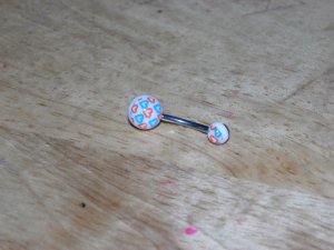 Red/Blue Hearts Navel 539
