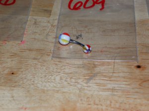 Blue/Red/Yellow/Purple Beach Ball Navel 609