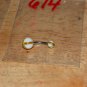 White Yellow Cross Ball Navel 614