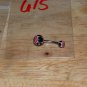 Black Red Cobweb Ball Navel 615