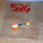 Orange/Pink/Yellow/White Cricket Ball Navel 526
