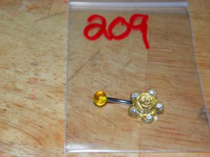 Yellow Clear Rose Navel 209