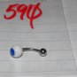 White Blue Dot Navel 590