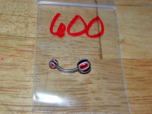 Black & Red Checkers Navel 600