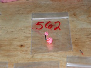 Neon Pink & White Beach Ball Navel 562