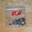 Medium Rainbow Dangle Handcuffs Nipple Shield Pairs 808