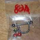 Cherry CZ Gem Nipple Shield Pairs 820