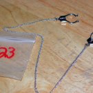 White Gem Non Piercing Nipple Chain 823