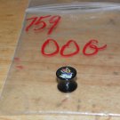 Black 00 Gauge Tattoo Style 5 Plug 759