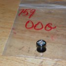 Black 00 Gauge Tattoo Style 8 Plug 759