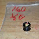 Black 1/2" Tattoo Style 8 Plug 760