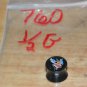 Black 1/2" Tattoo Style 9 Plug 760