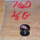Black 1/2" Tattoo Style 10 Plug 760