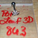 Pot Leaf 3D Tongue 863